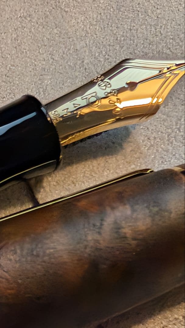 【美品】プラチナ　万年筆　廃盤　ダークブライヤー