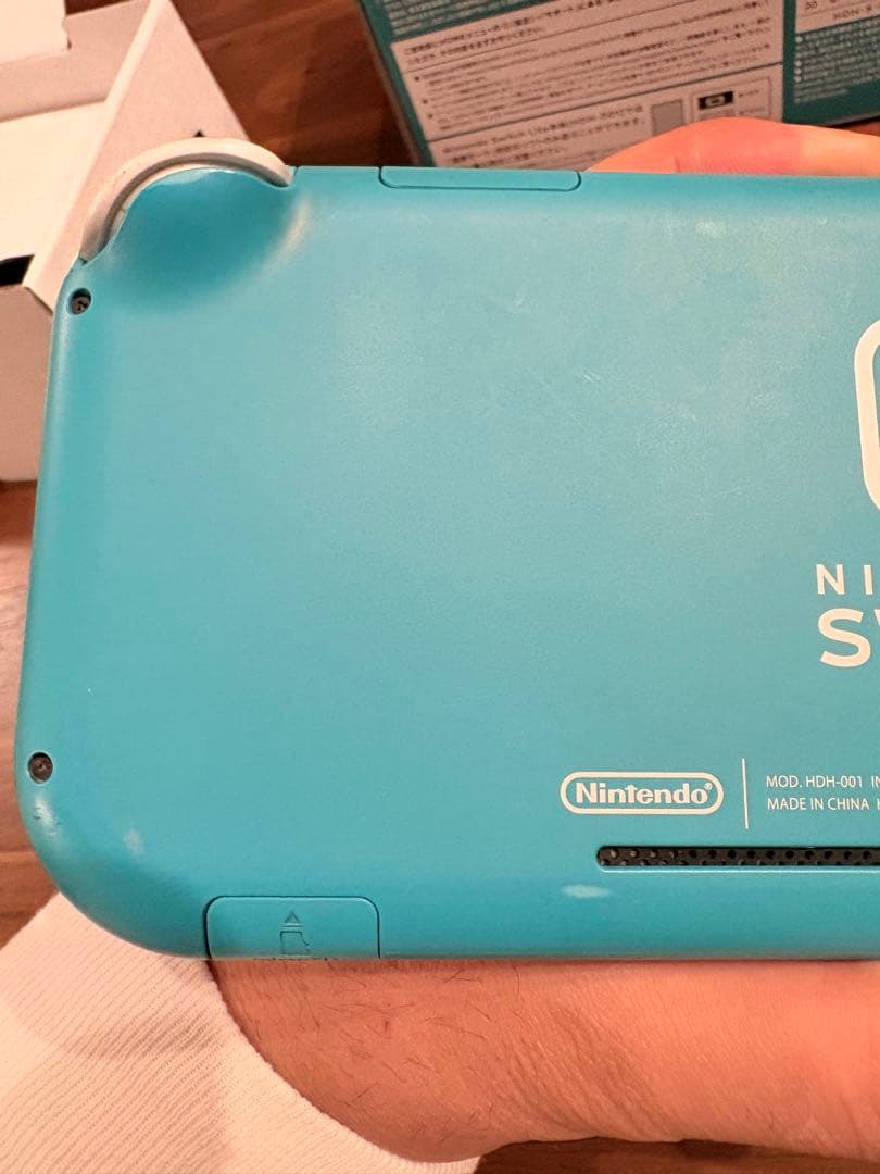 お*ん様 SwitchLite 本体　箱付き　ACアダプター付き　ターコイズ　ラ