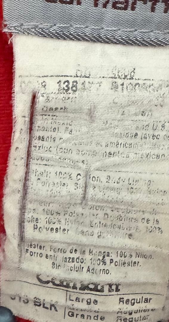 カーハートサンタフェジャケット　J13 BLK L