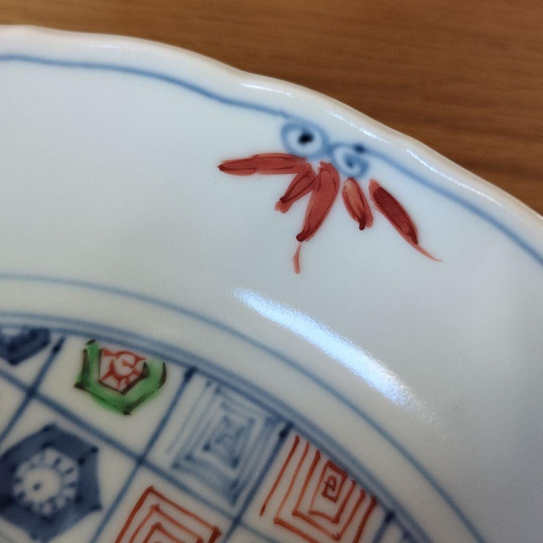 染錦更紗紋　中鉢 浅鉢