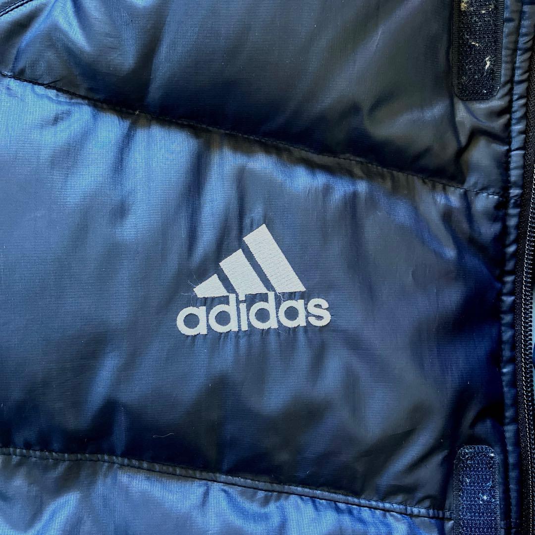 ★ adidas アディダス ネイビー ダウンコート ベンチコート M ★