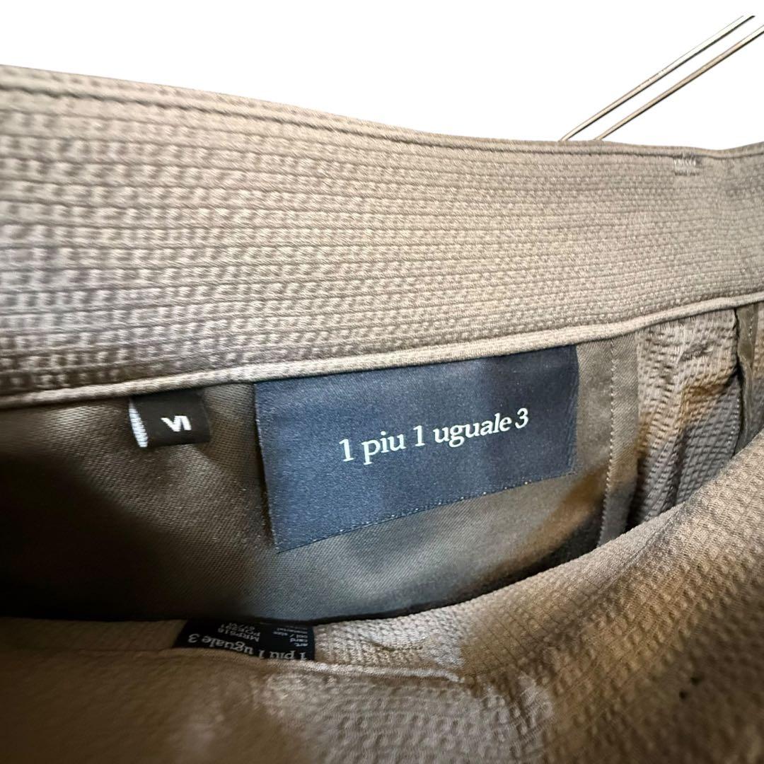 Y1 1piu1uguale3 CREASE SLACKS ［KHAKI］XL