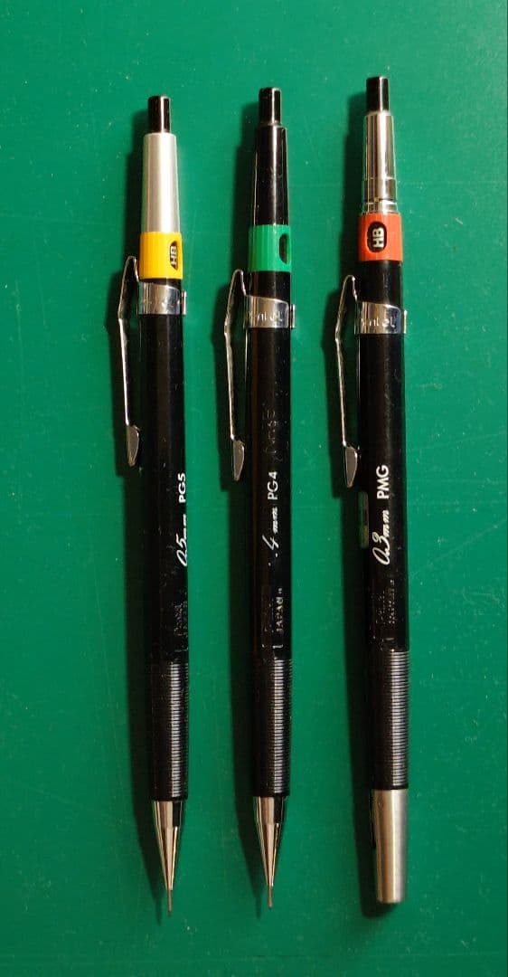 ぺんてるシャープペンシル PMG 0.3・PG4 0.4・PG5 0.5mm