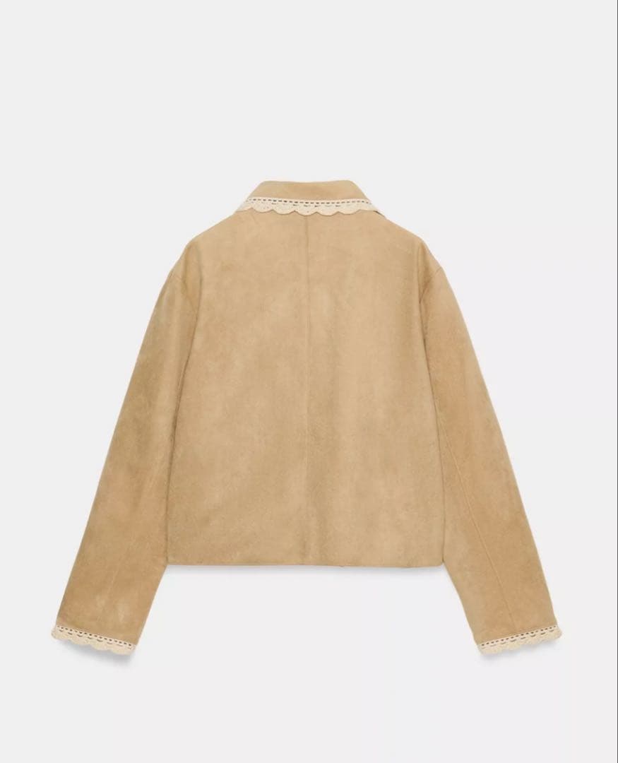 ZARA ザラ　フェイクスエードジャケット　新品、未使用