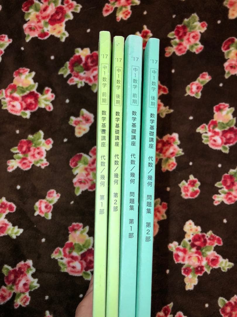 【フルセット　独学可】鉄緑会 中1 数学　基礎講座 通年セット　大容量プリント付