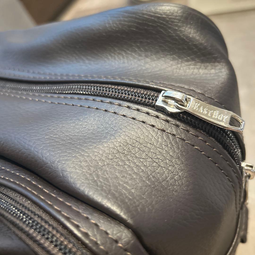 EASTBOY スクールバッグ ブラウン 底鋲シルバー スクバ