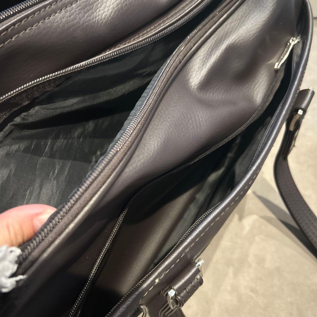 EASTBOY スクールバッグ ブラウン 底鋲シルバー スクバ