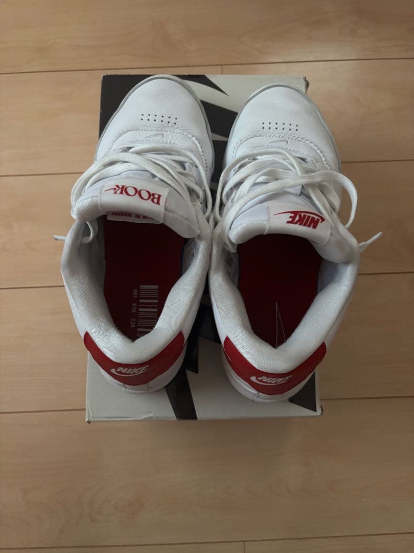 Nike BOOK 1 ホワイト/レッド