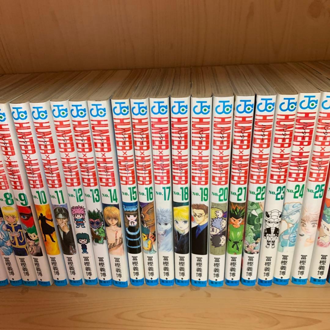 大人気漫画ハンターハンター1巻から38巻既刊全巻完結まとめ売りセット1巻初版本