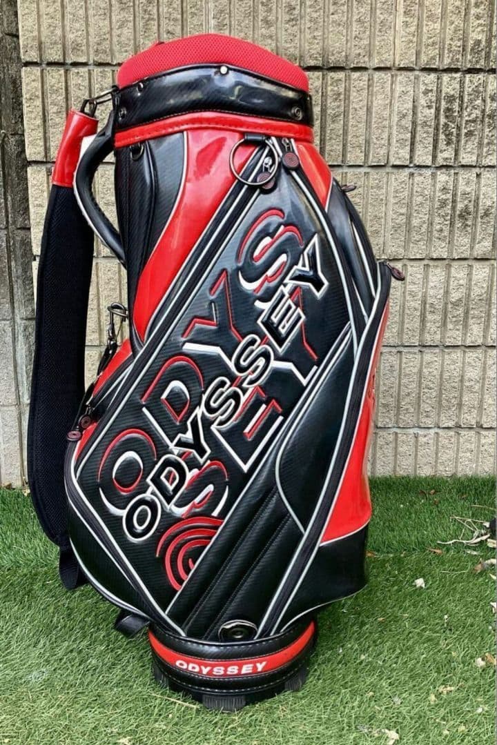 ODYSSEY キャディバッグ レッド/ブラック