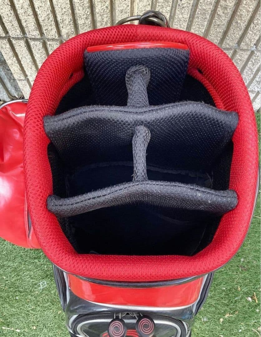 ODYSSEY キャディバッグ レッド/ブラック