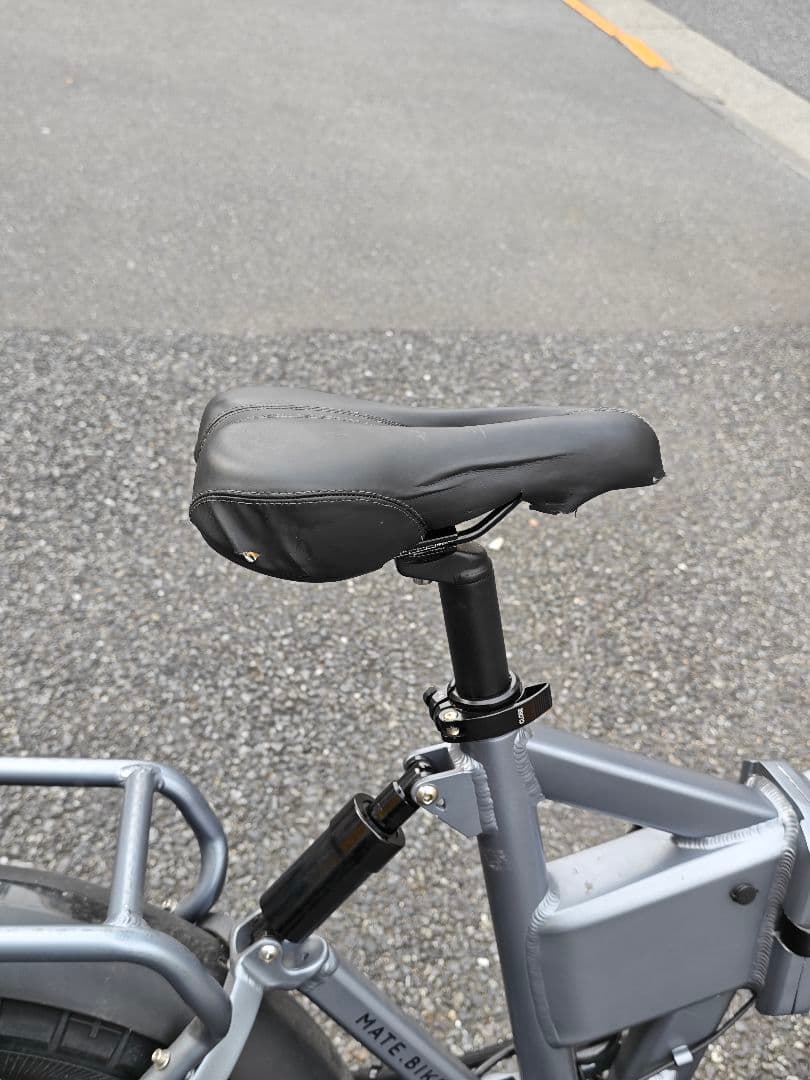 折りたたみ 電動アシスト自転車 ファットタイヤ グレー