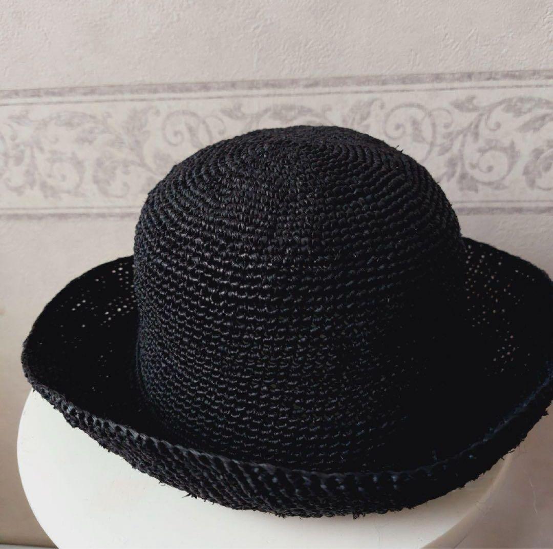 ヘレンカミンスキー PROVENCE8 ラフィアハット 麦わら帽子ブラック