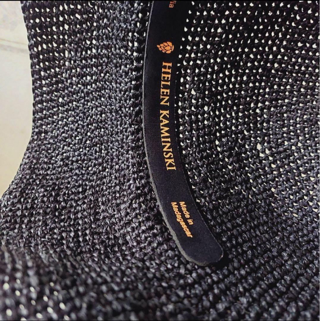 ヘレンカミンスキー PROVENCE8 ラフィアハット 麦わら帽子ブラック