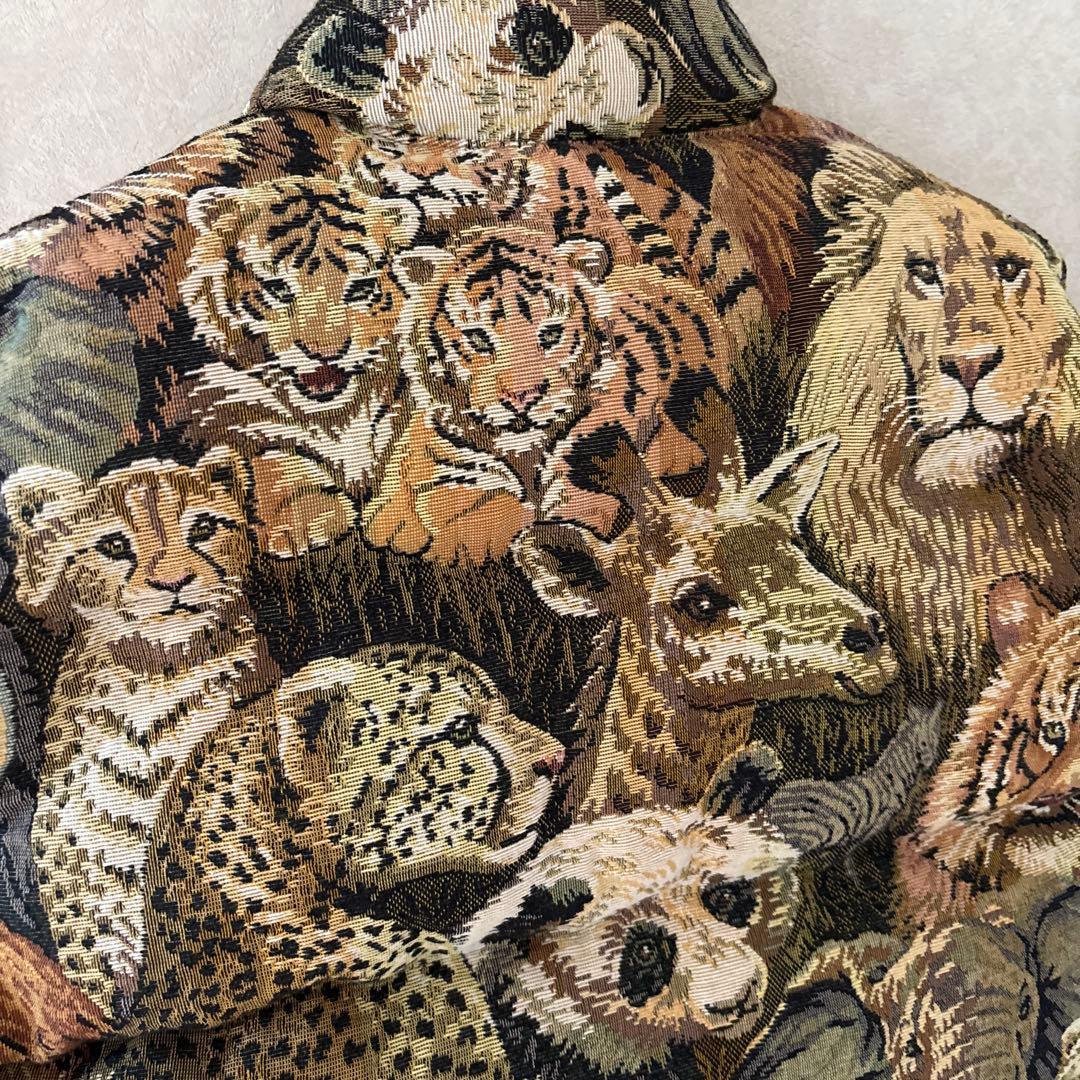 BLESS 別注　クレセントダウンワークス　アニマル柄　ダウンベスト