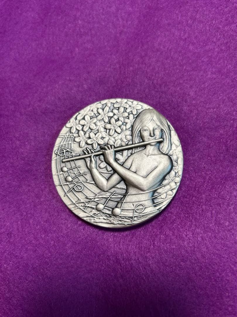 桜の通り抜け記念 純銀メダル 平成23年　【桜花の音色】