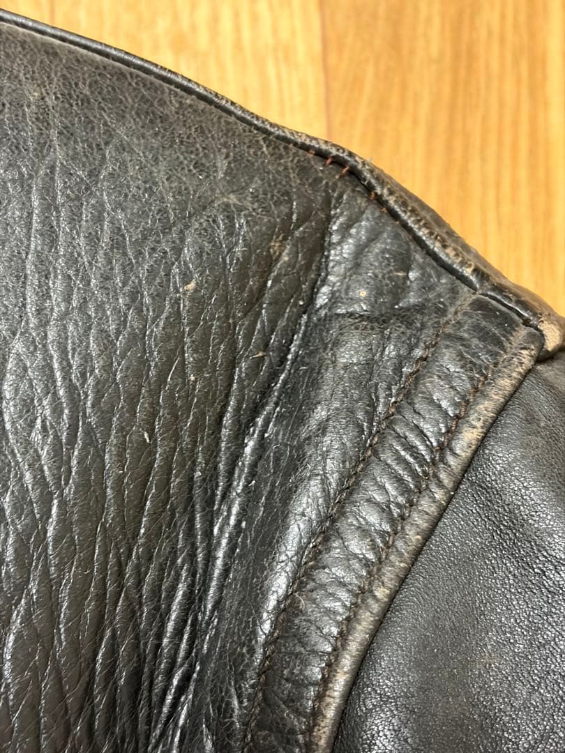 40s シングル レザーカーコート ヴィンテージ 古着 ホースハイド