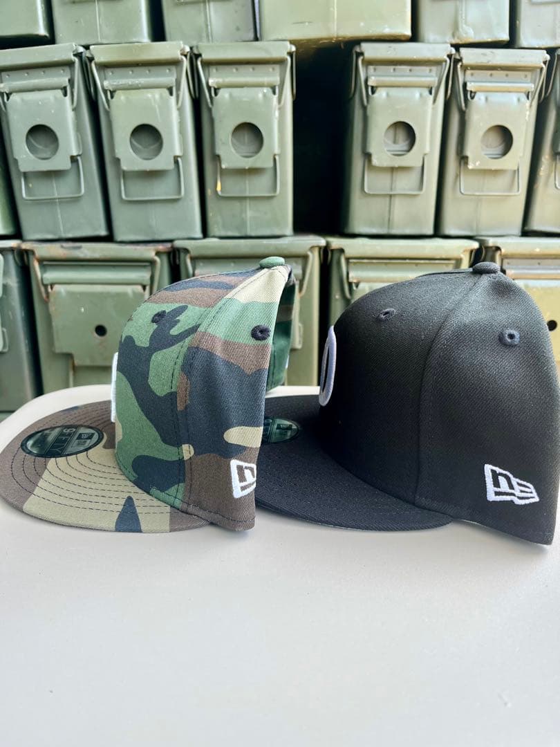 新品未使用NEW ERA日の丸 Dロゴ ブラック/ ウッドランド大谷翔平　ラスト