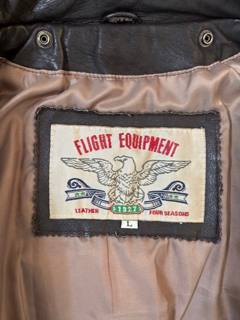 G-1 リアルレザー　ダークブラウン　中綿入り　本革　レザージャケット