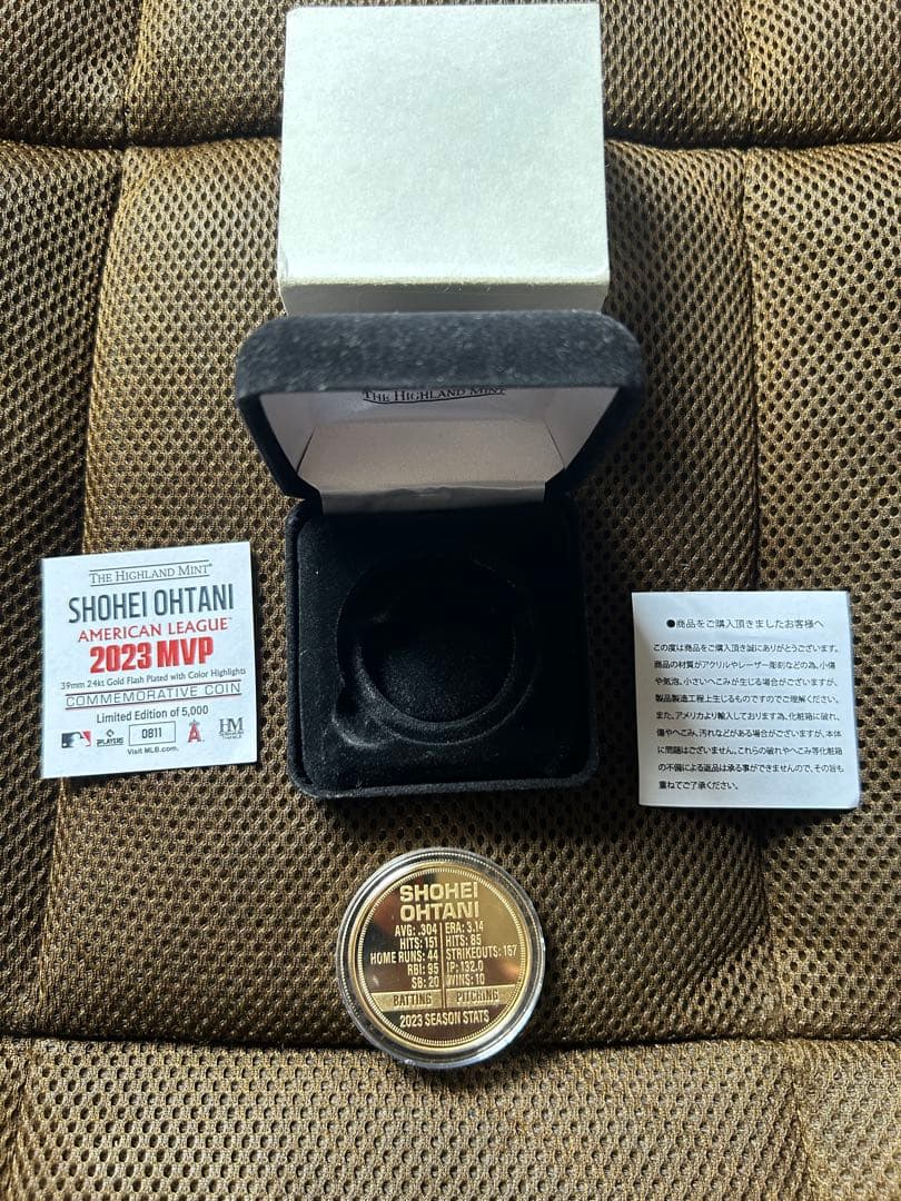 エンゼルス 大谷翔平2023 アメリカン・リーグ MVP受賞 記念ゴールド