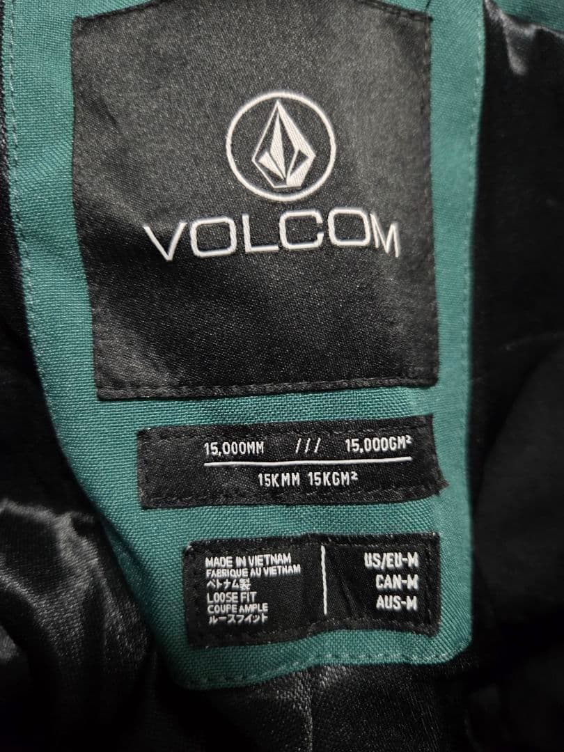 VOLCOM レディースビブパンツ Mサイズ ダークグリーン