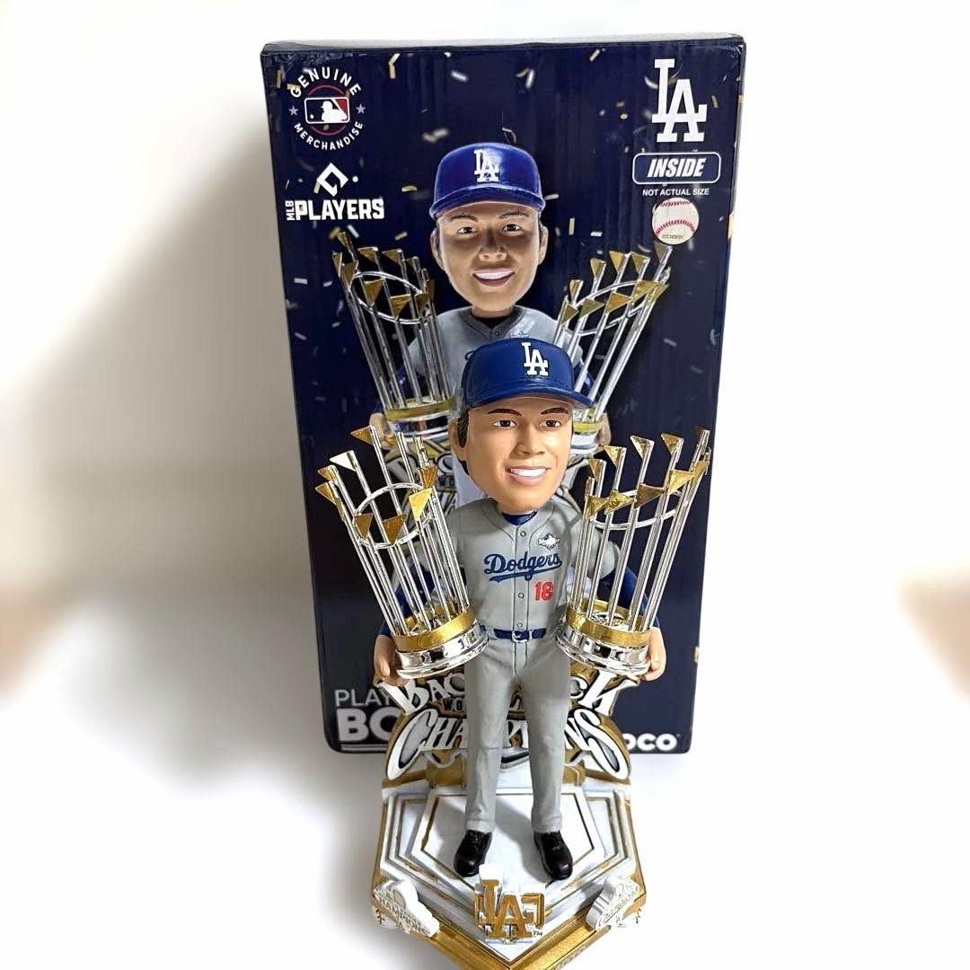 【超希少】山本由伸 ドジャース ワールドシリーズ連覇記念 ボブルヘッド シリアル