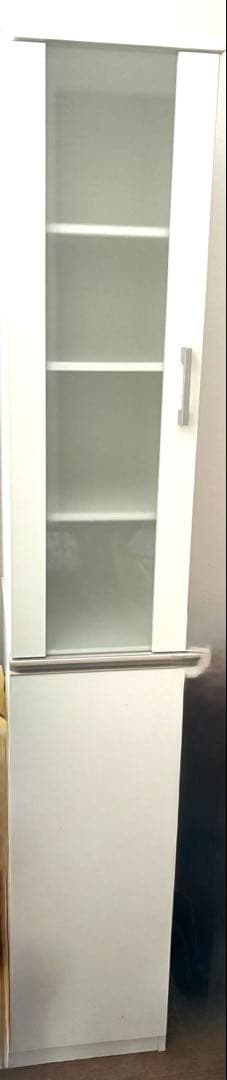 12月27日まで掲載【食器棚】　ガラス扉　ホワイト