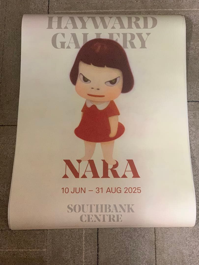 【レア】奈良美智展　海外ポスター① 5070サイズ　Yoshitomo Nara