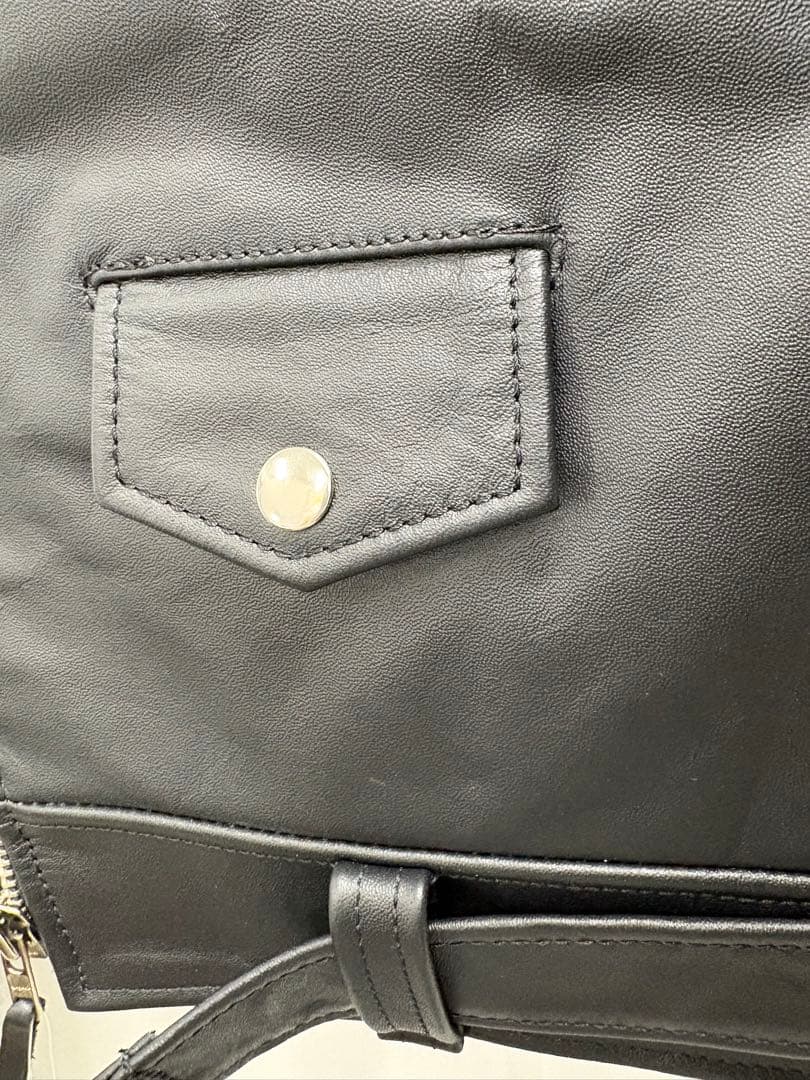 新品 未使用品 モローズ MOLAWZダブルライダースレザージャケットLL水牛革