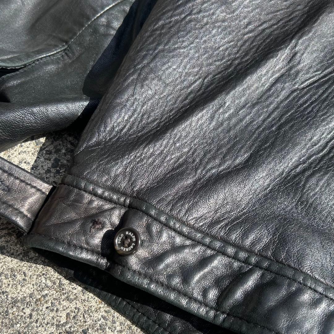 ラルフローレン　スイングトップ　レザージャケット L