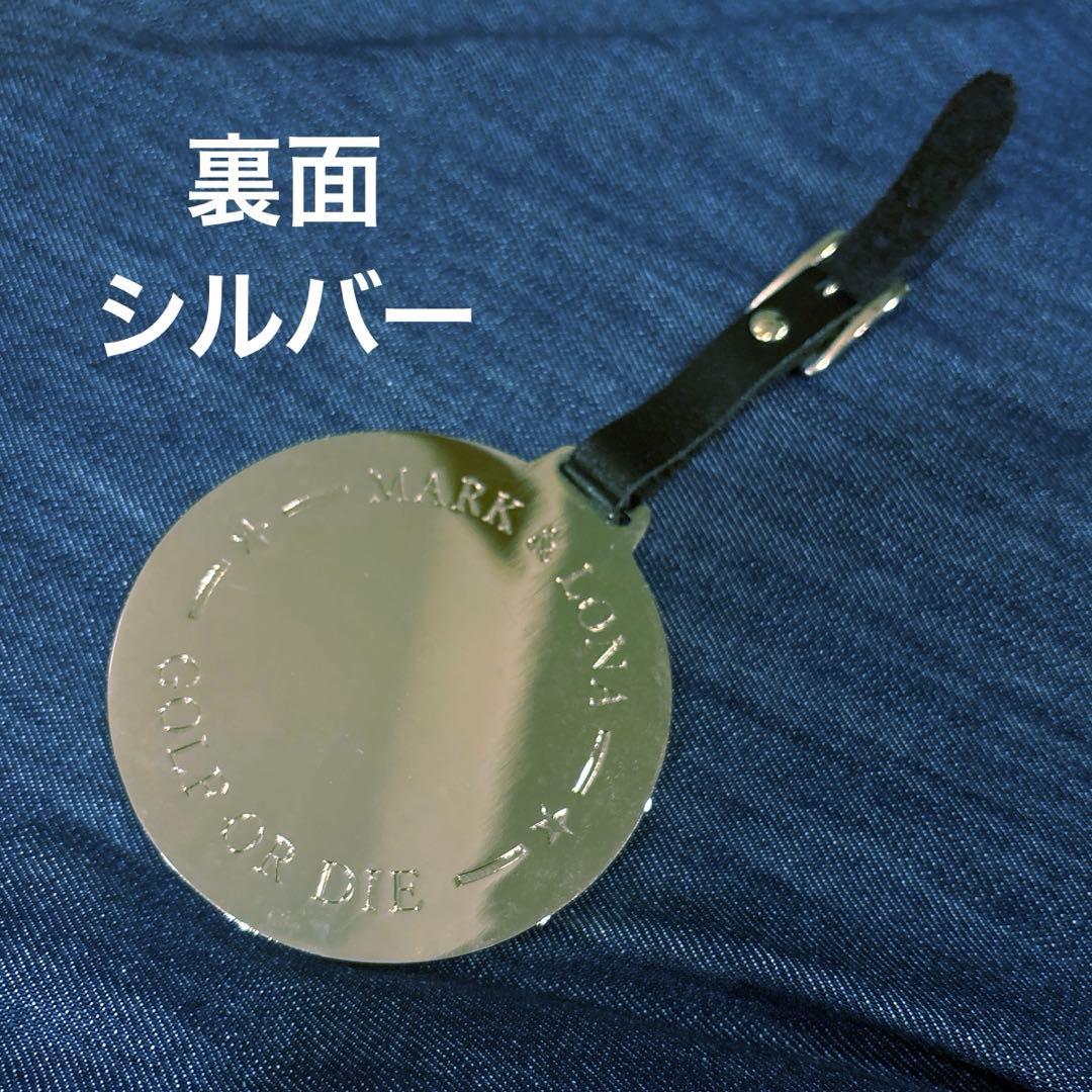 MARK & LONA ゴルフネームプレート金属プレートシルバー