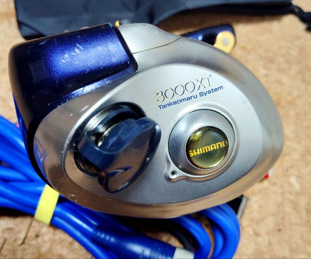 シマノ電動リール電動丸3000XT自動棚止装着搭載オーバーホールメンテナンス済み