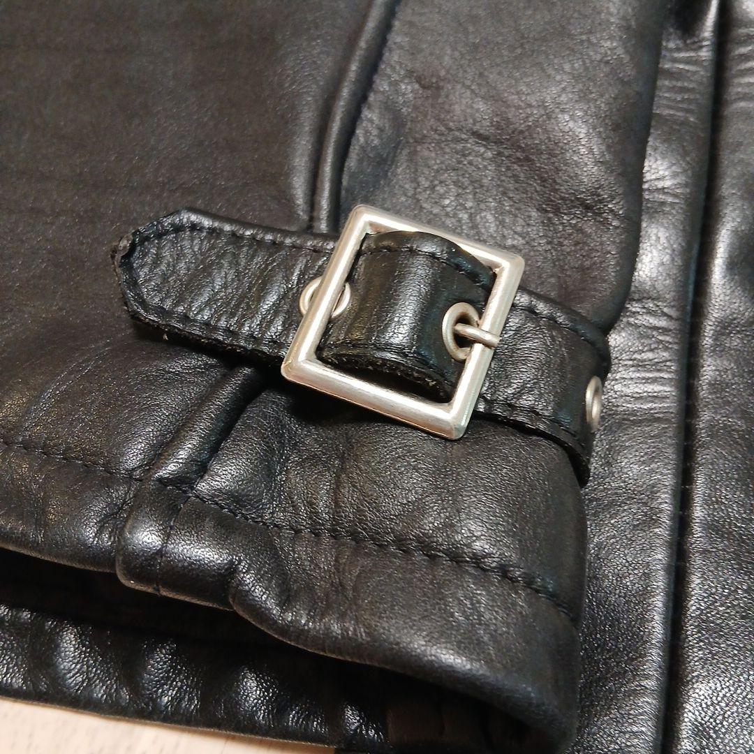 Schott シングルライダースジャケット38 ライトニング・エイジング・