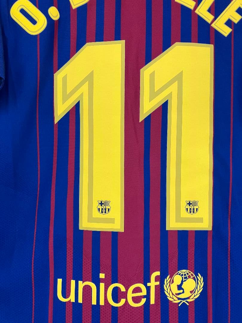17-18 バルセロナ　デンベレ　ナイキオフィシャル　オーセンユニフォーム
