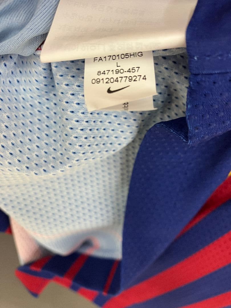 17-18 バルセロナ　デンベレ　ナイキオフィシャル　オーセンユニフォーム