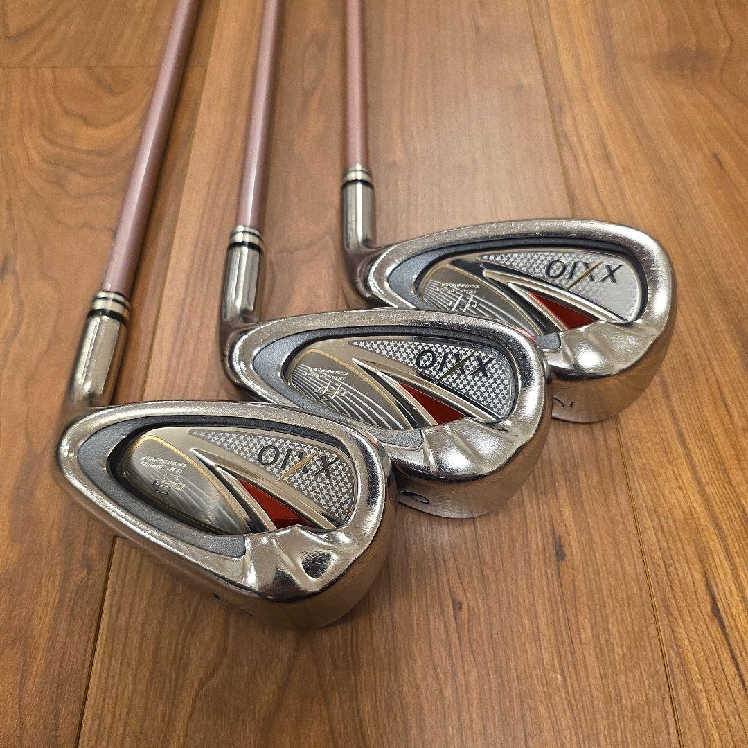 【レディース】ゼクシオ8 アイアン 6本セット フレックスL ボルドー