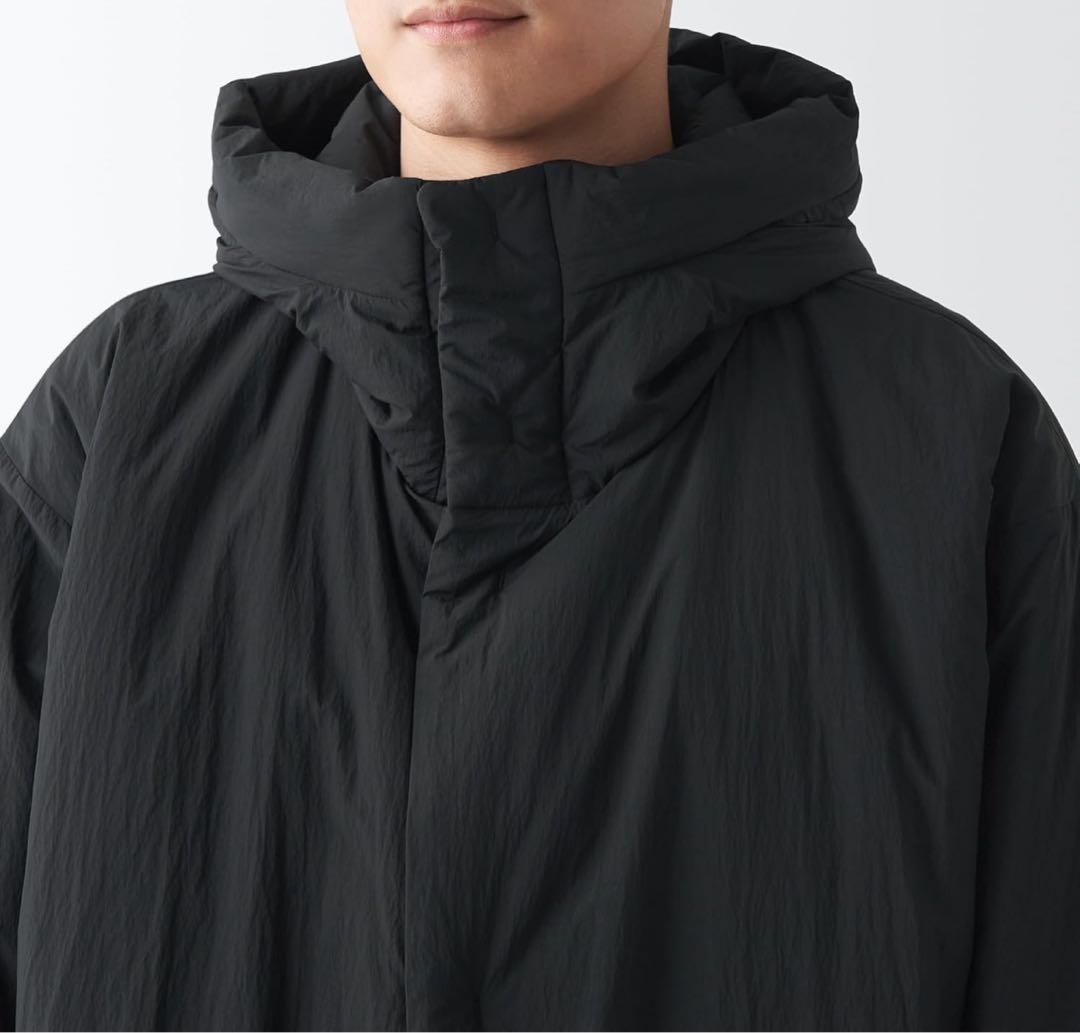 無印良品　防風撥水中わたベンチコート