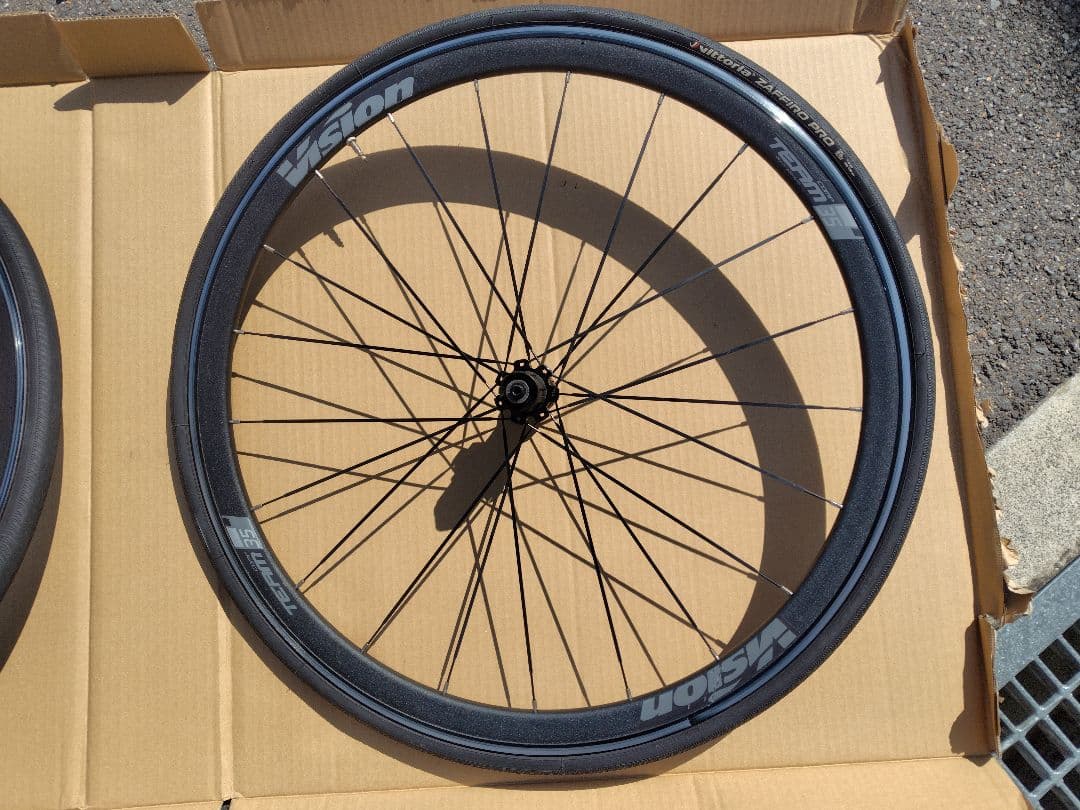 Vision Team 35 クリンチャーホイールセット　タイヤ付き