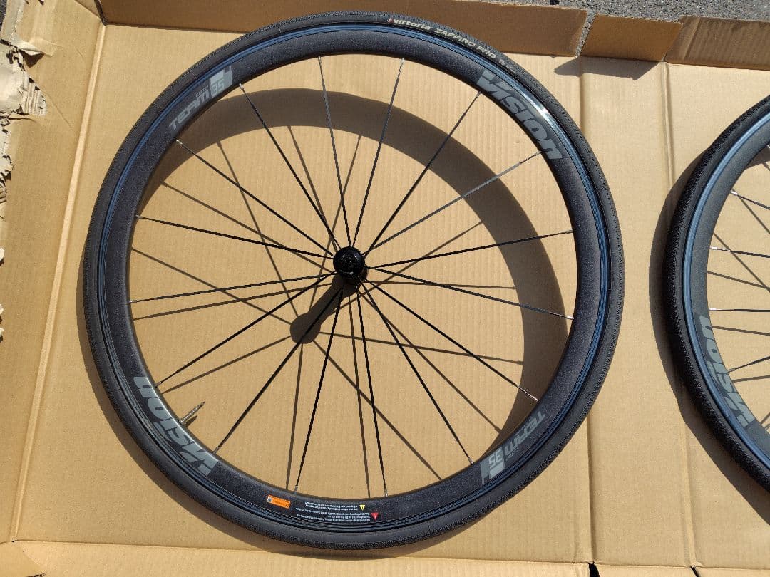 Vision Team 35 クリンチャーホイールセット　タイヤ付き