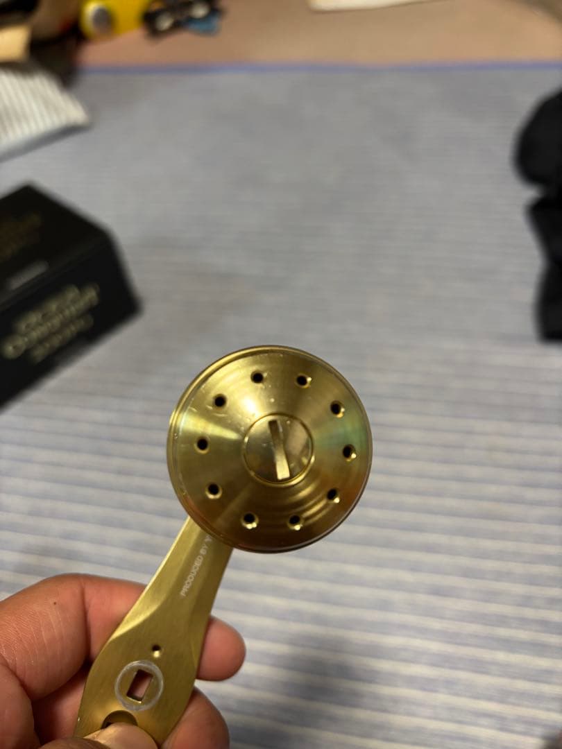 夢屋パワーバランスハンドル65mmアルミゴールド