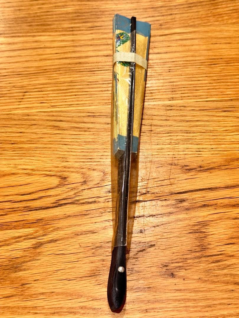 ⑨【美品】舞扇（京扇堂）ゴールド　日本舞踊　踊り　舞台　キレイ　練習