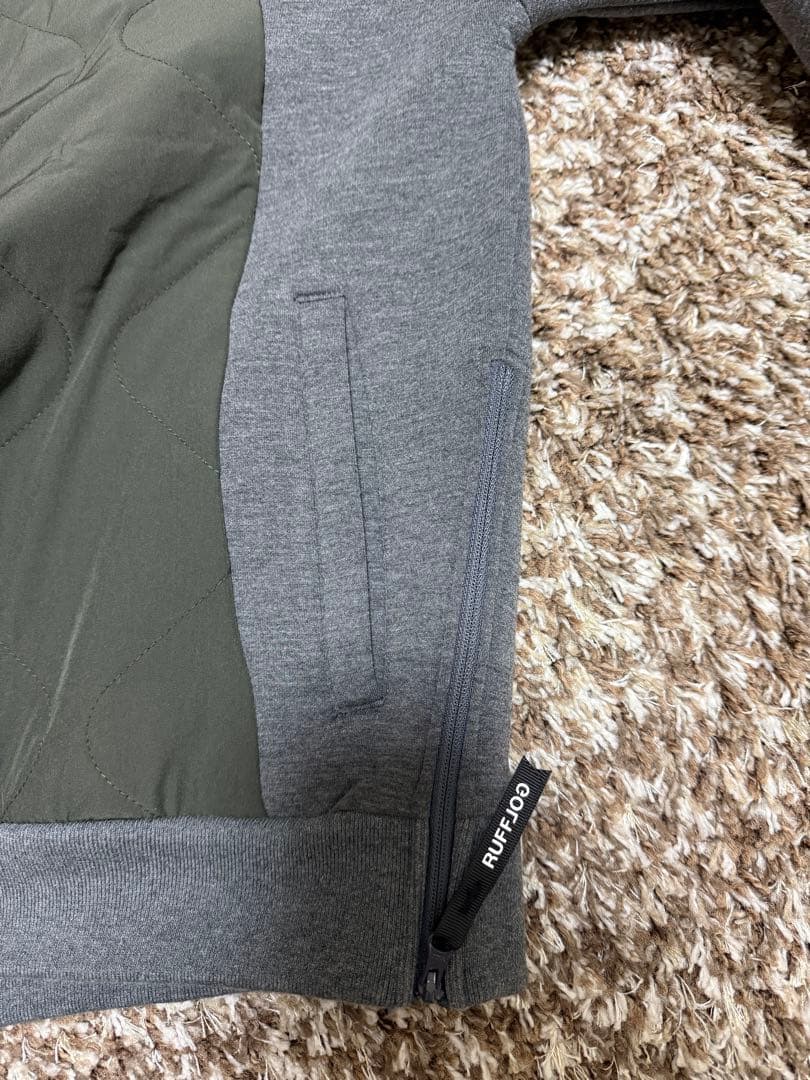 ラフロッグ　モックネック　プルオーバー M グレー