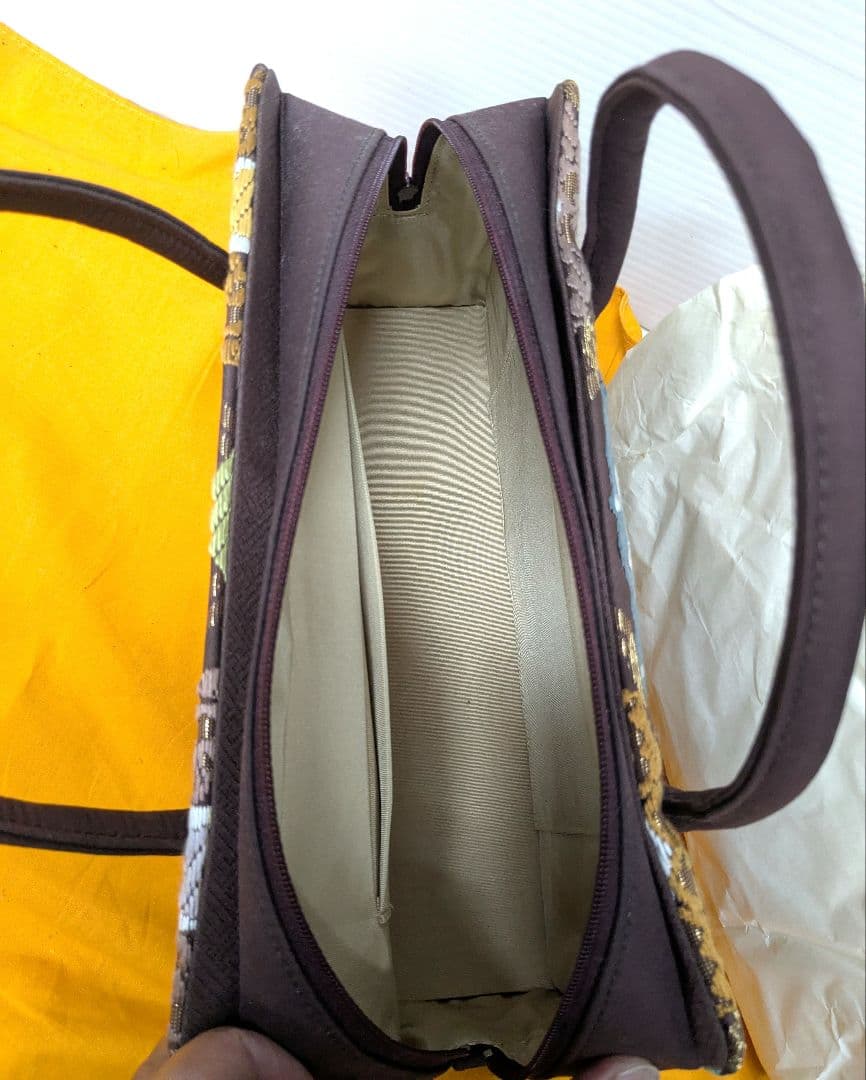 帯地使用和装ブラウンバッグ使用感無し中古美品