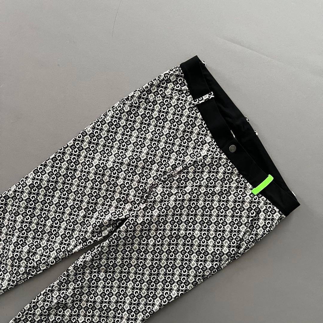 G/FORE ジーフォア　総柄　ストレッチパンツ　ゴルフ　メンズ　長ズボン　黒