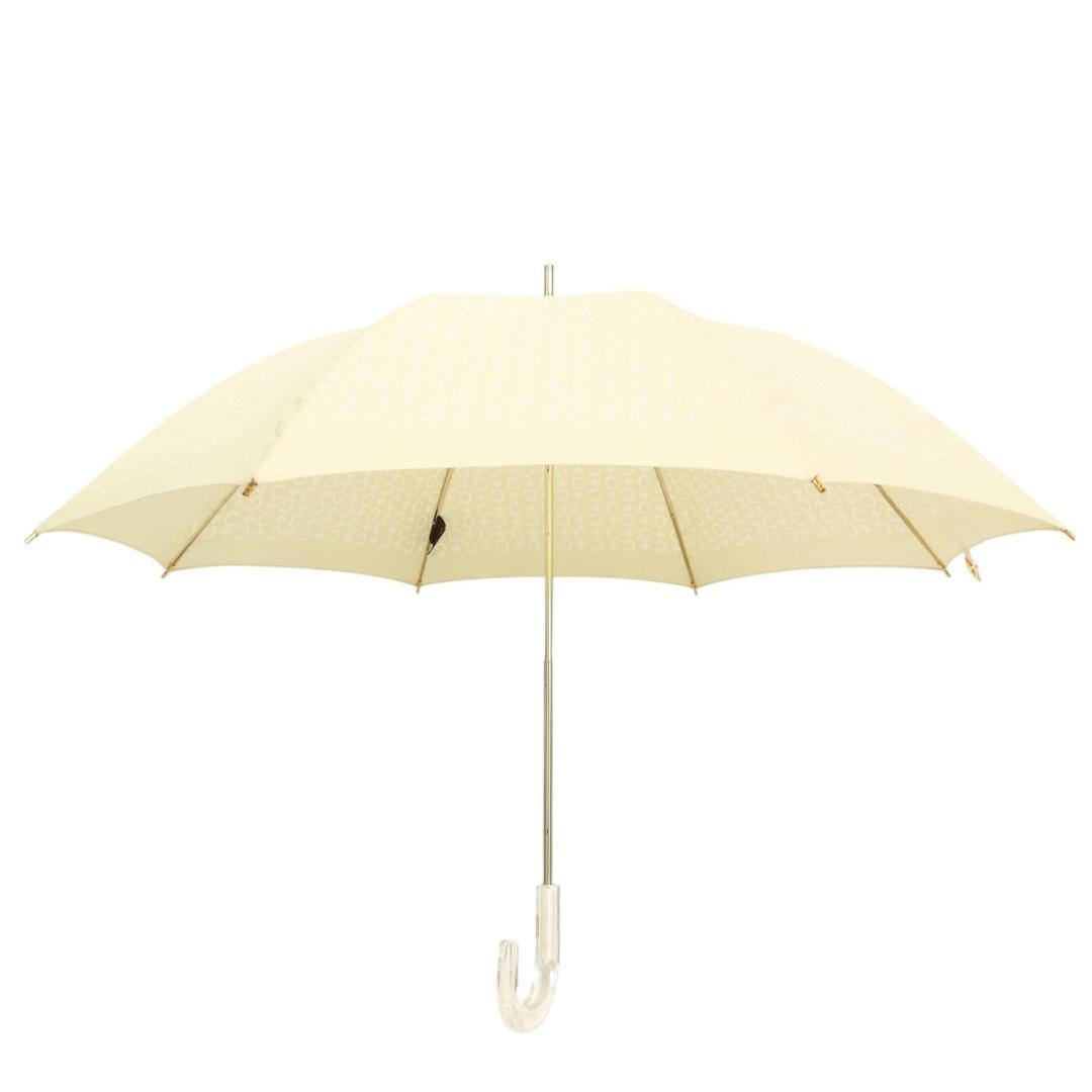 【Ⓜ️Ⓜ️】CELINE　晴雨兼用傘 マカダム総柄 クリアハンドル ロゴ入り