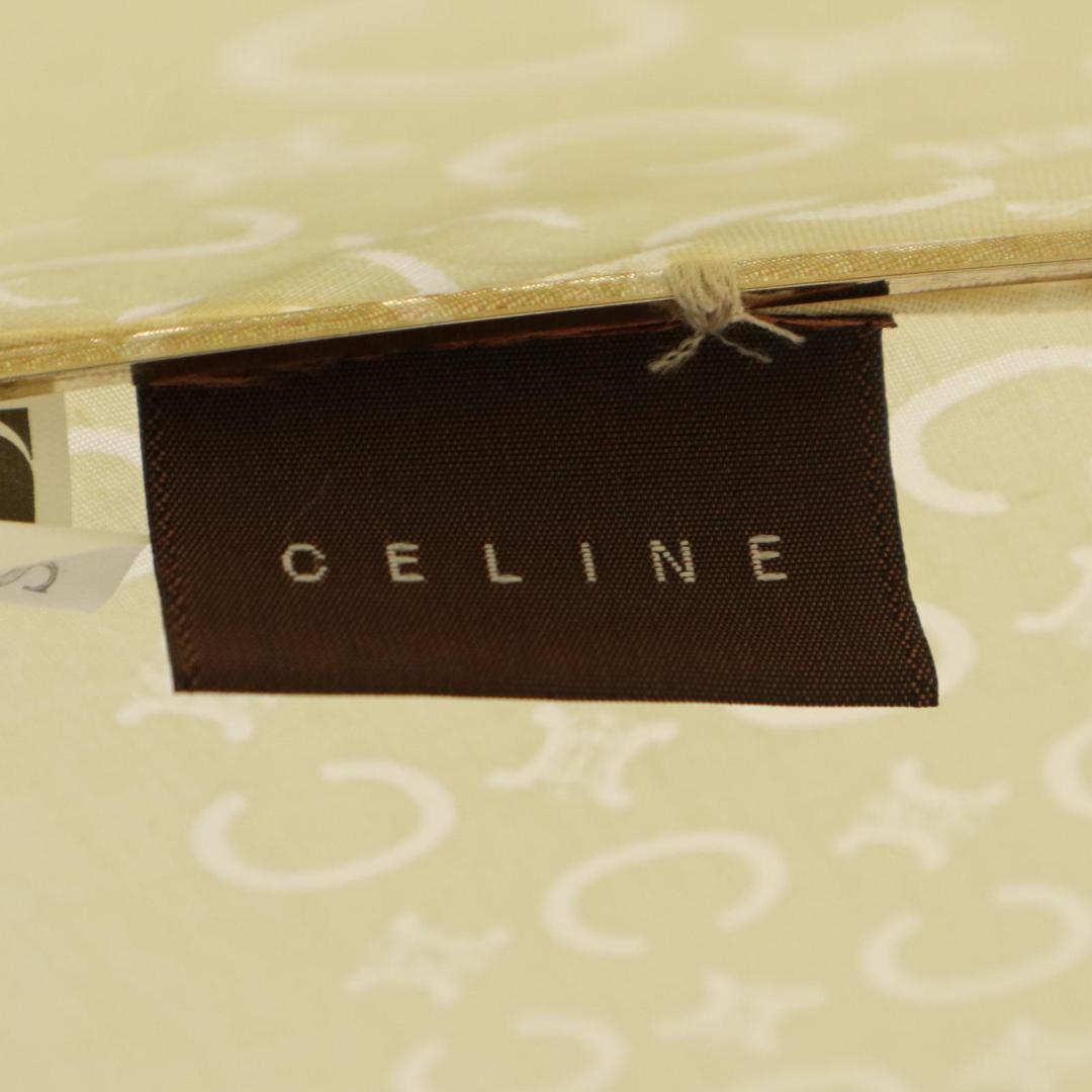 【Ⓜ️Ⓜ️】CELINE　晴雨兼用傘 マカダム総柄 クリアハンドル ロゴ入り