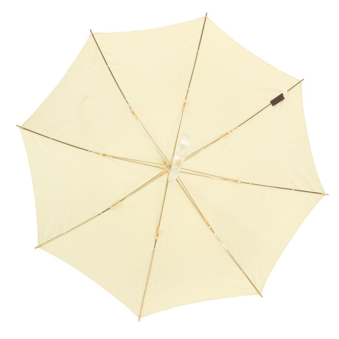 【Ⓜ️Ⓜ️】CELINE　晴雨兼用傘 マカダム総柄 クリアハンドル ロゴ入り