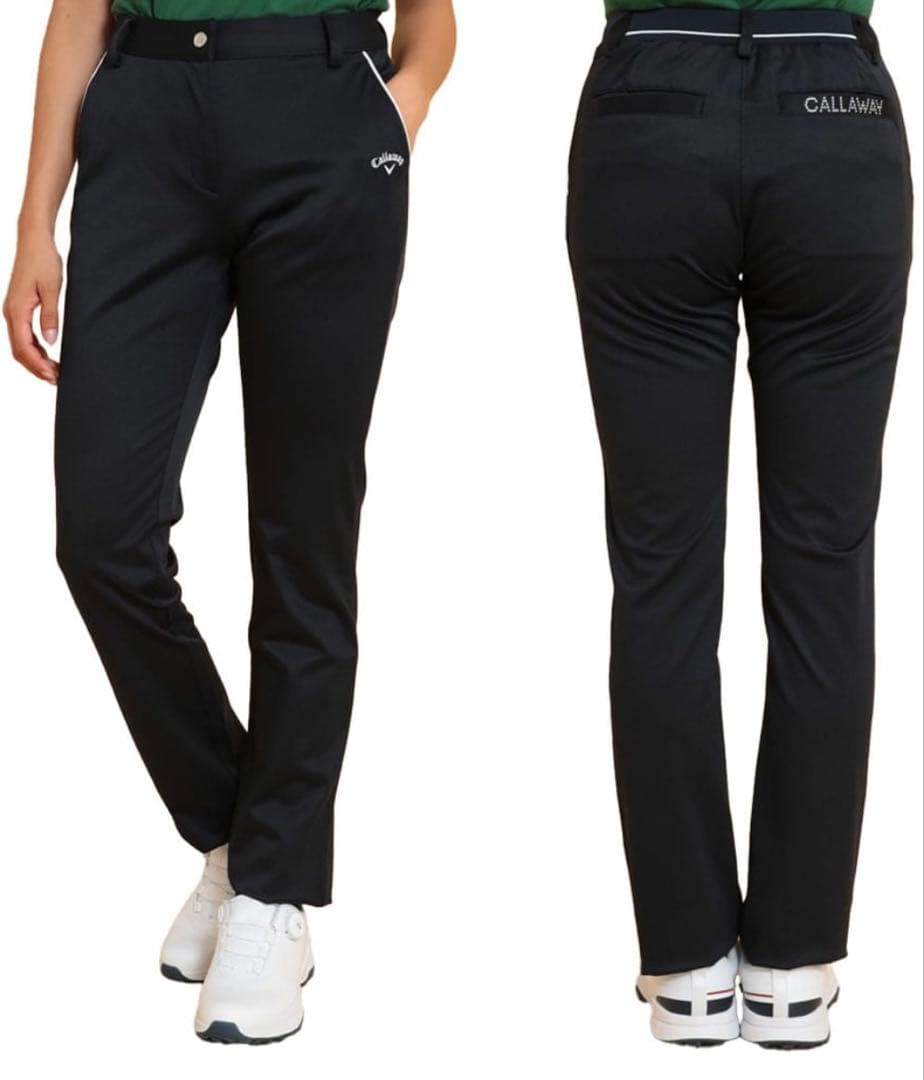 未使用品　Callaway レディースパンツ ブラック 8WAYストレッチ