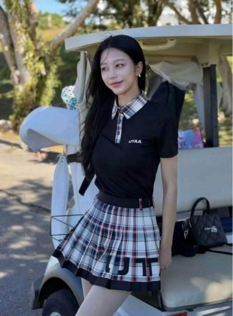 UTAA ゴルフウェア セット ポロシャツスカート2点セット レディース