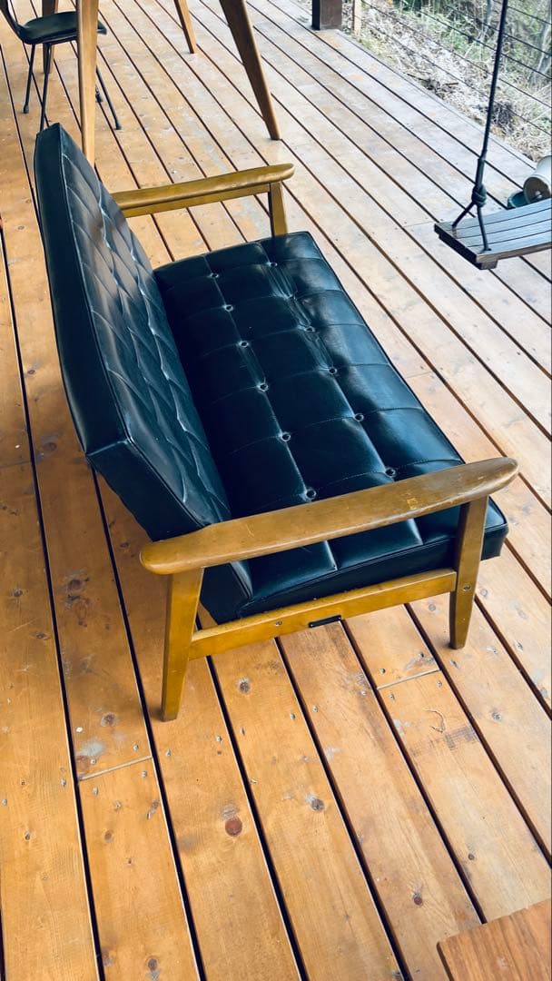 【正規品】カリモク60 Kチェア 2シーター スタンダードブラック